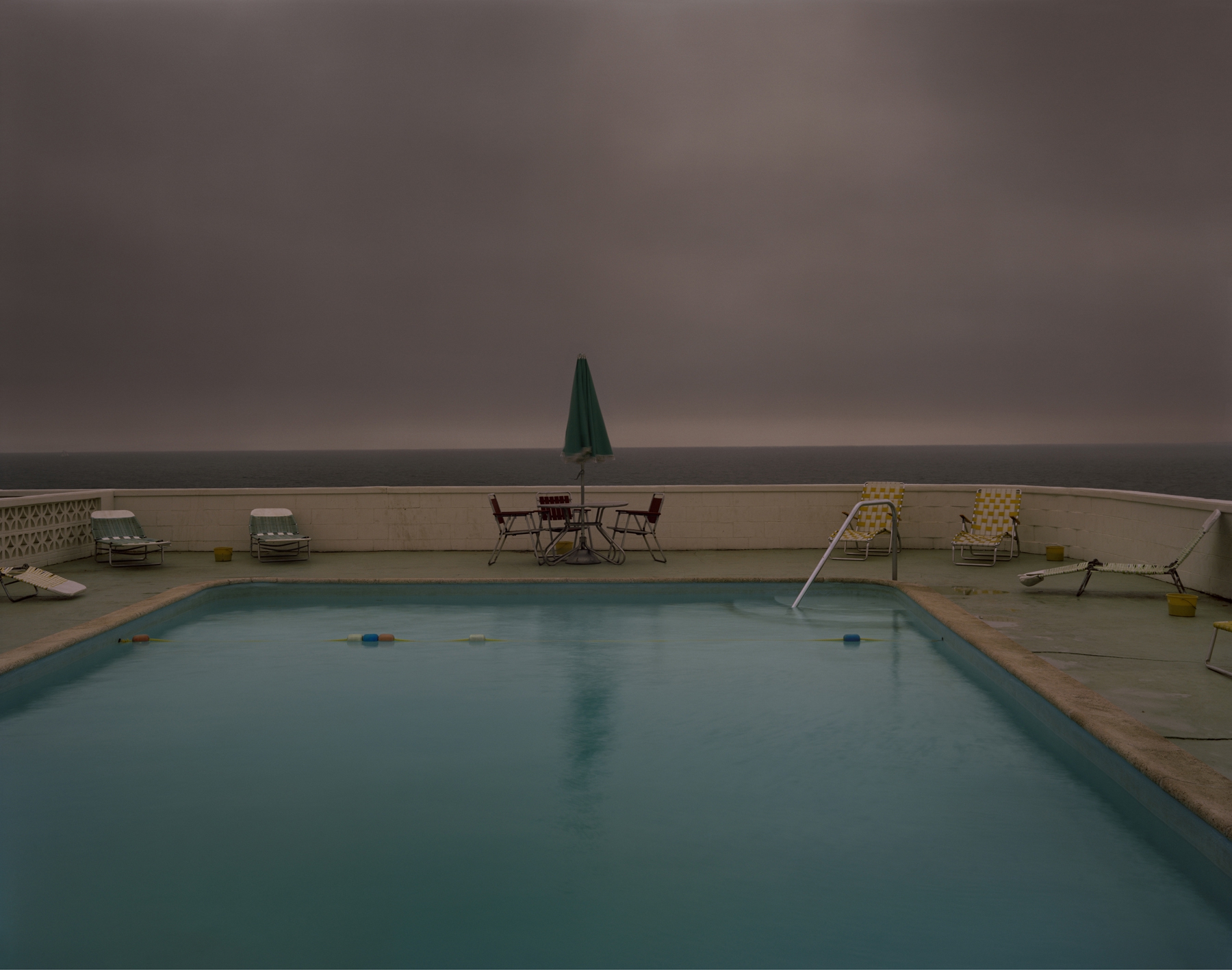 Joel Meyerowitz, Pool, Storm, Provincetown, Massachusetts, 1976