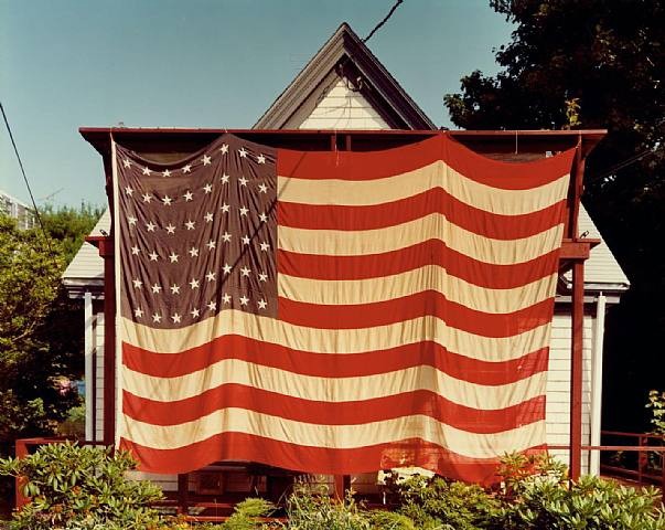 Joel Meyerowitz, Flag, Provincetown, Massachusetts, July 4, 1983