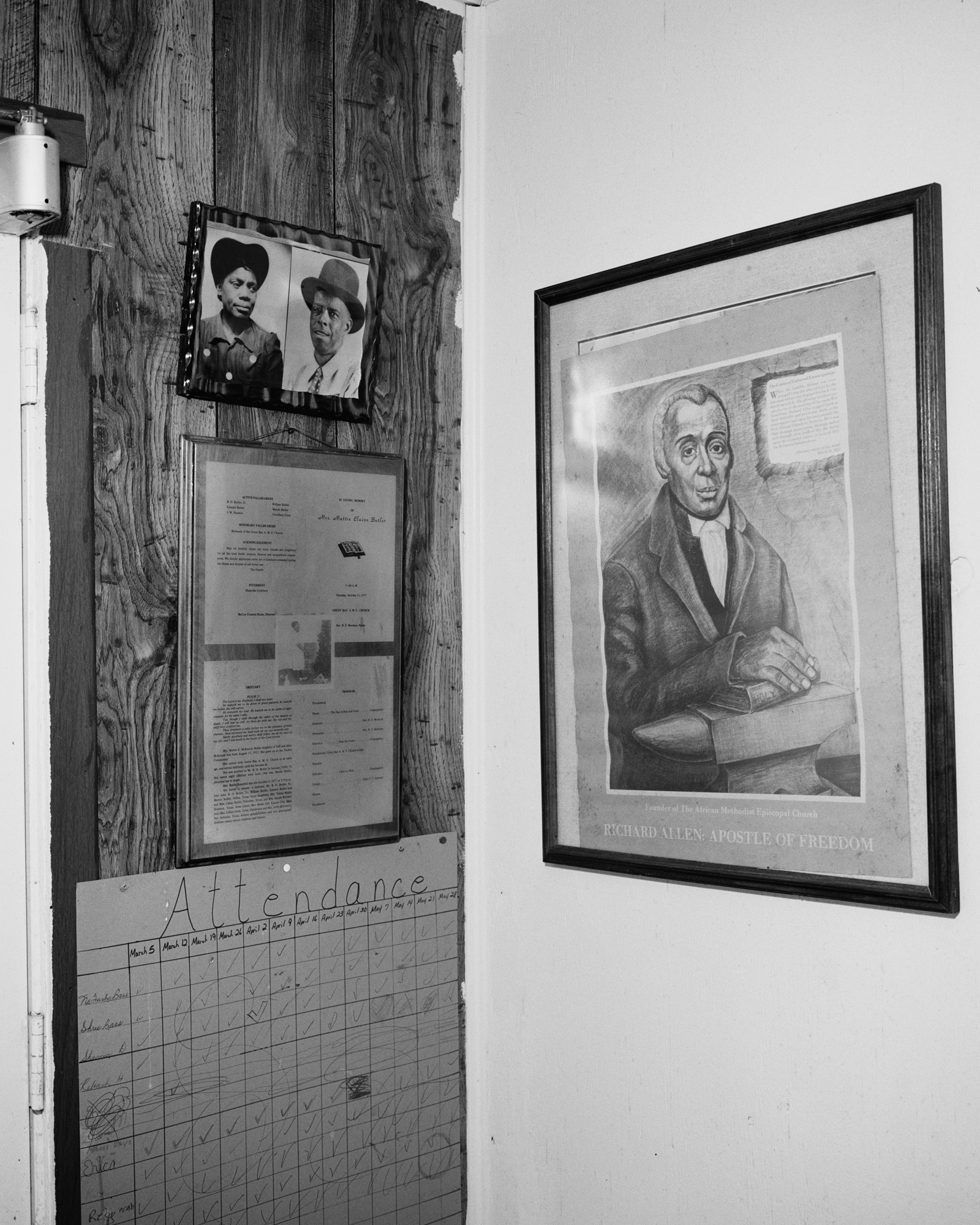 AME Church Interior, Texas, From the series "Hard Tack", 2022