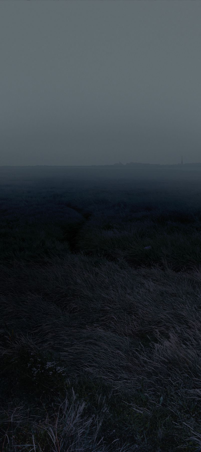 Nadav Kander - Horizons I, (Coalhouse Fort towards St Mary Hoo), England, from the series, "Dark Line - The Thames Estuary" - 2015