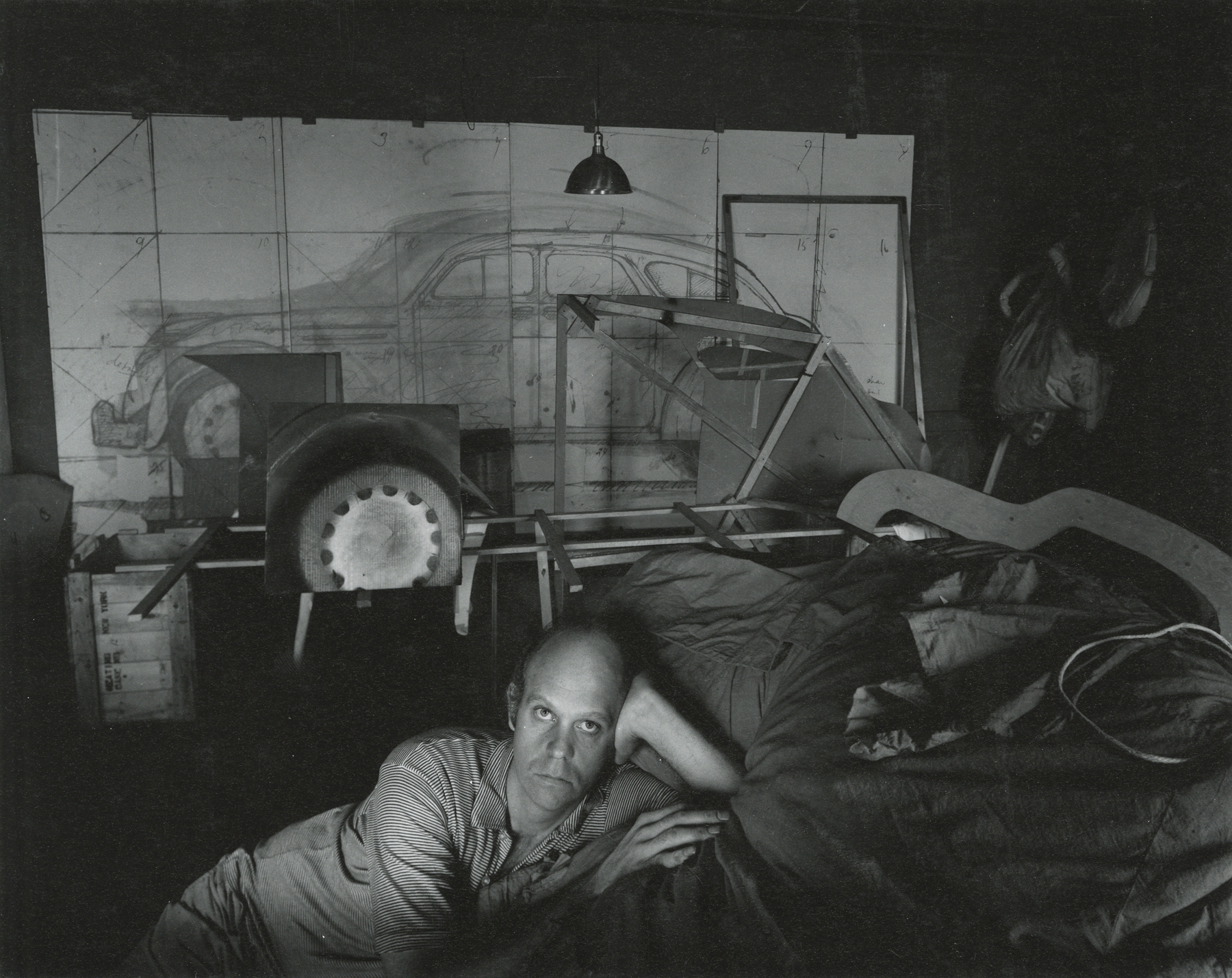 Arnold Newman - Claes Oldenburg, 1967 - Gelatin silver print; printed c.1967