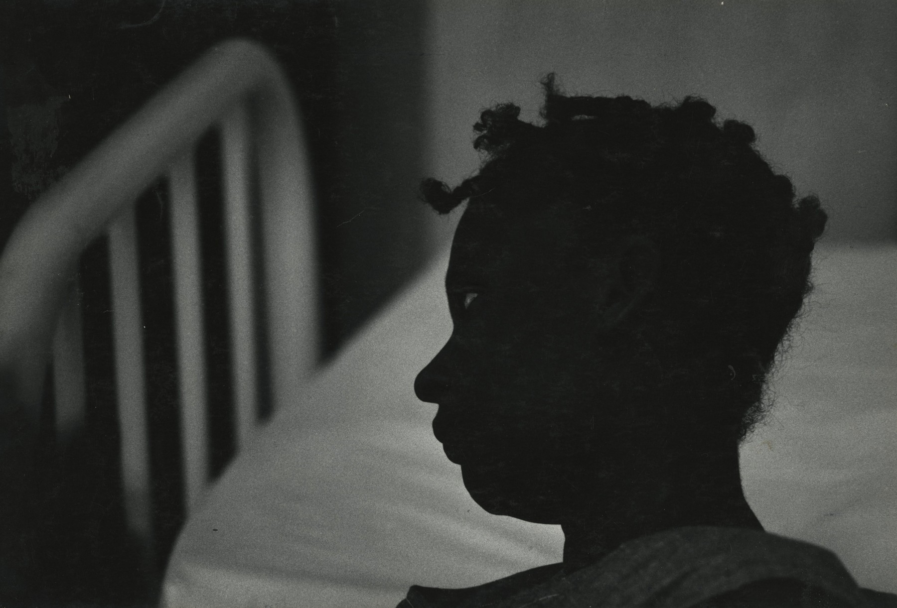 W. Eugene Smith  Silhouette of Patient in Trance, Haiti, 1958-59 Gelatin silver print; printed c.1958-59 9 1/4 x 13 5/8 inches