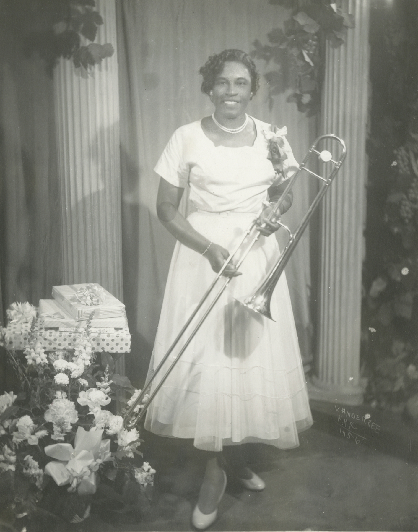 James Van Der Zee - Trombonist, 1956 - Howard Greenberg Gallery - 2019