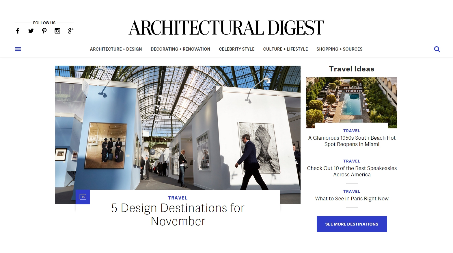 HGG and Frederic Brenner featured in Architectural Digest